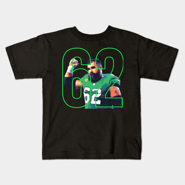 Jason Kelce Kids T-Shirt by linenativ